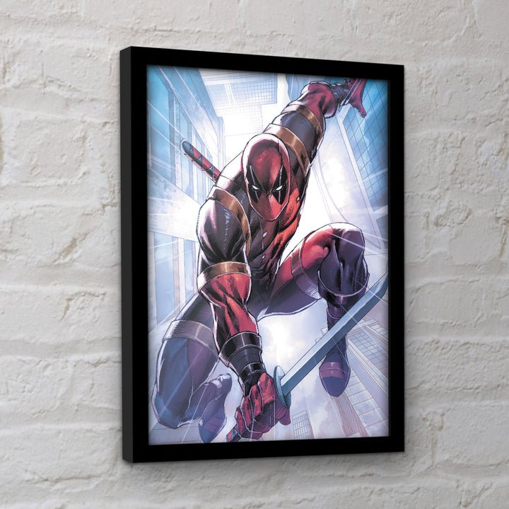 Deadpool (Action Pose) Collector Print (Framed) - Inspire Newquay