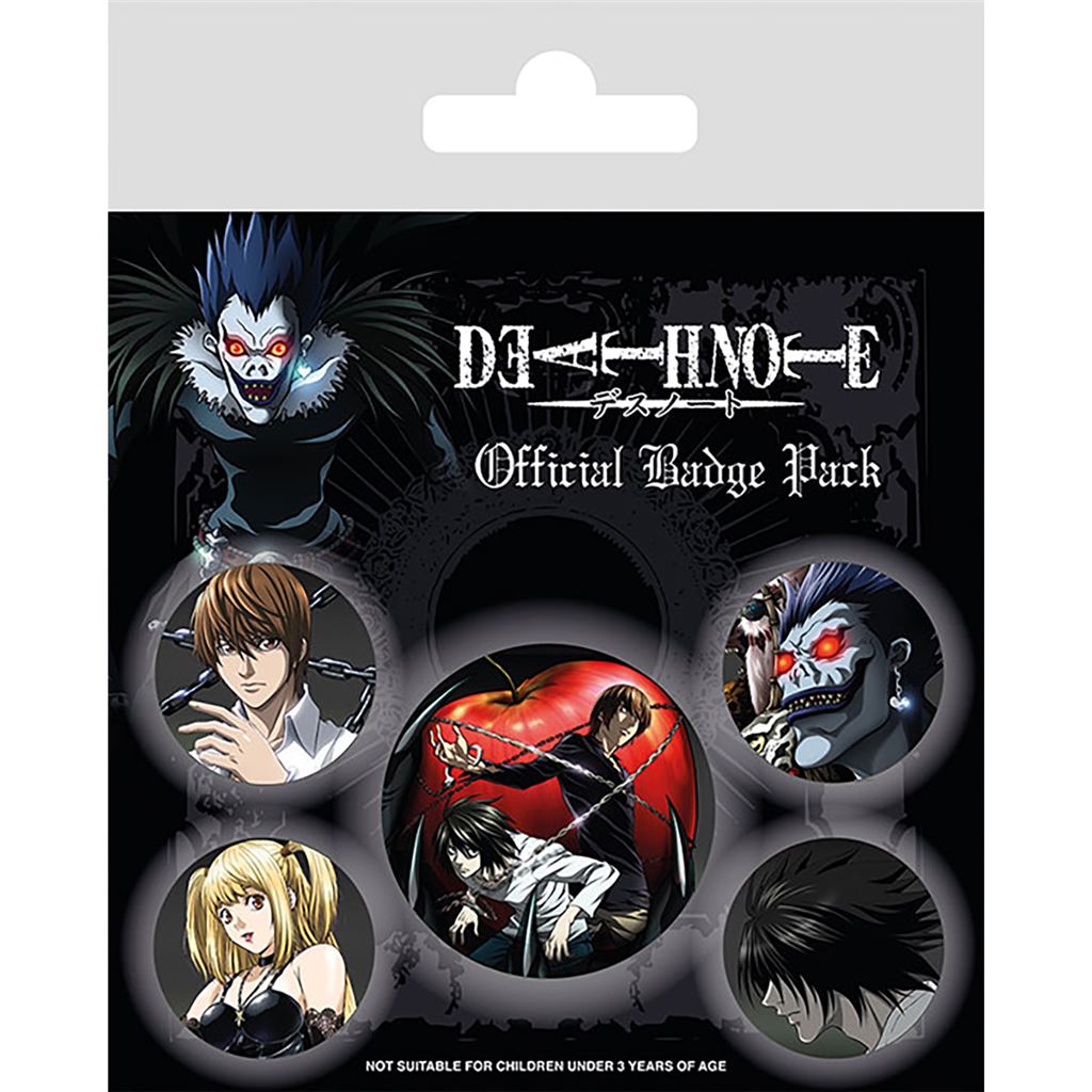 Death Note Badge Pack - Inspire Newquay