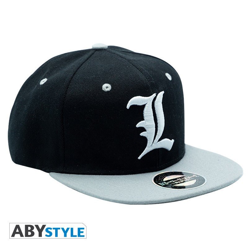 DEATH NOTE - Snapback Cap - Black & Grey - "L" - Inspire Newquay