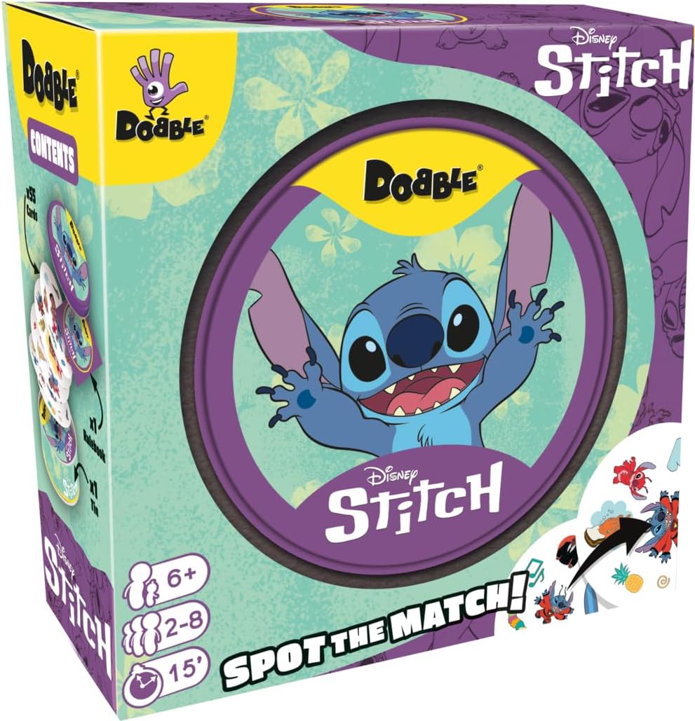 Dobble Lilo and Stitch | Family Card Game | Ages 6+ | 2 - 8 Players - Inspire Newquay