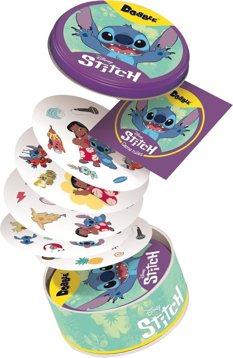 Dobble Lilo and Stitch | Family Card Game | Ages 6+ | 2 - 8 Players - Inspire Newquay