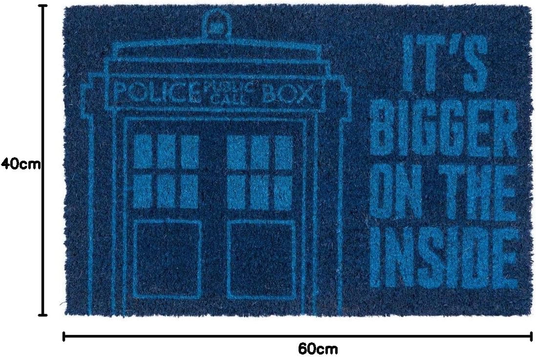 Doctor Who It's Bigger On The Inside Coir Doormat - Inspire Newquay