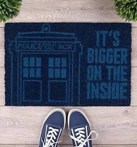 Doctor Who It's Bigger On The Inside Coir Doormat - Inspire Newquay