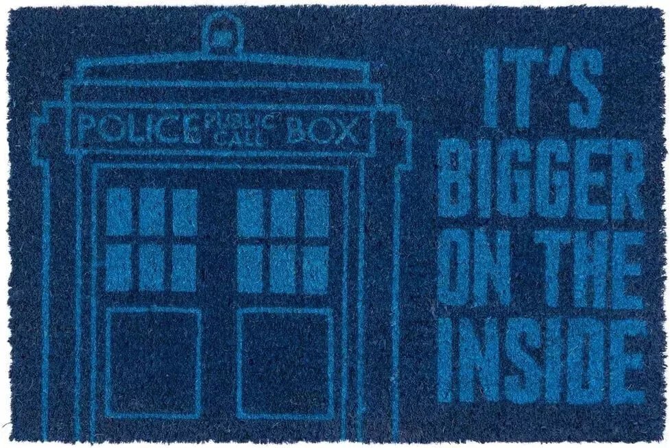 Doctor Who It's Bigger On The Inside Coir Doormat - Inspire Newquay