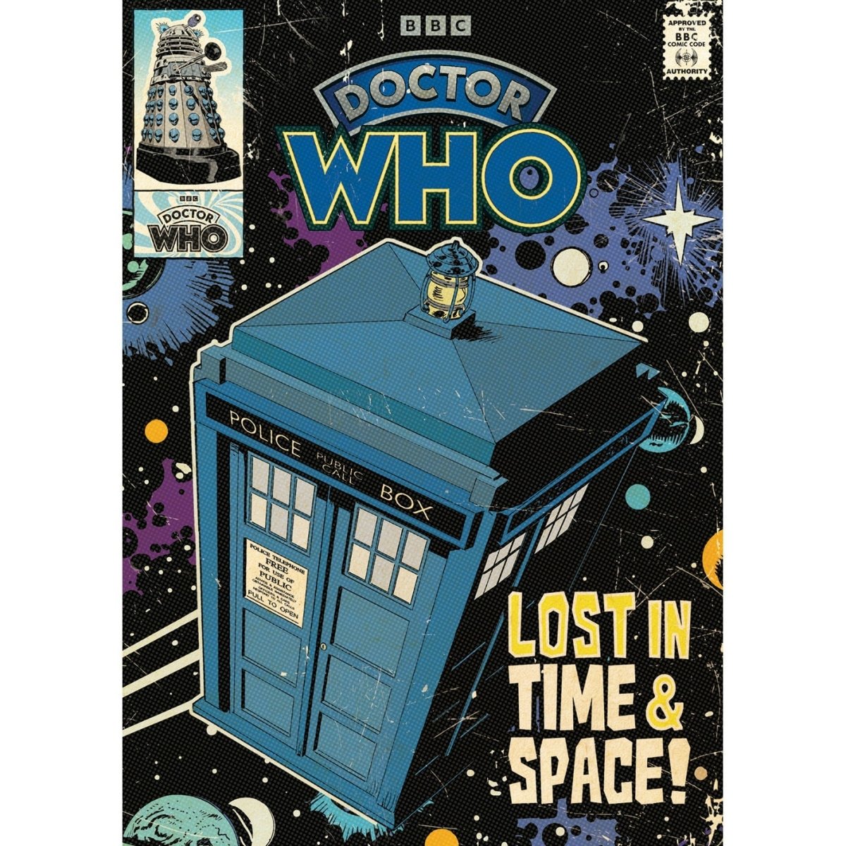 Doctor Who (Lost In Time & Space) Postcard Print A6 - Inspire Newquay