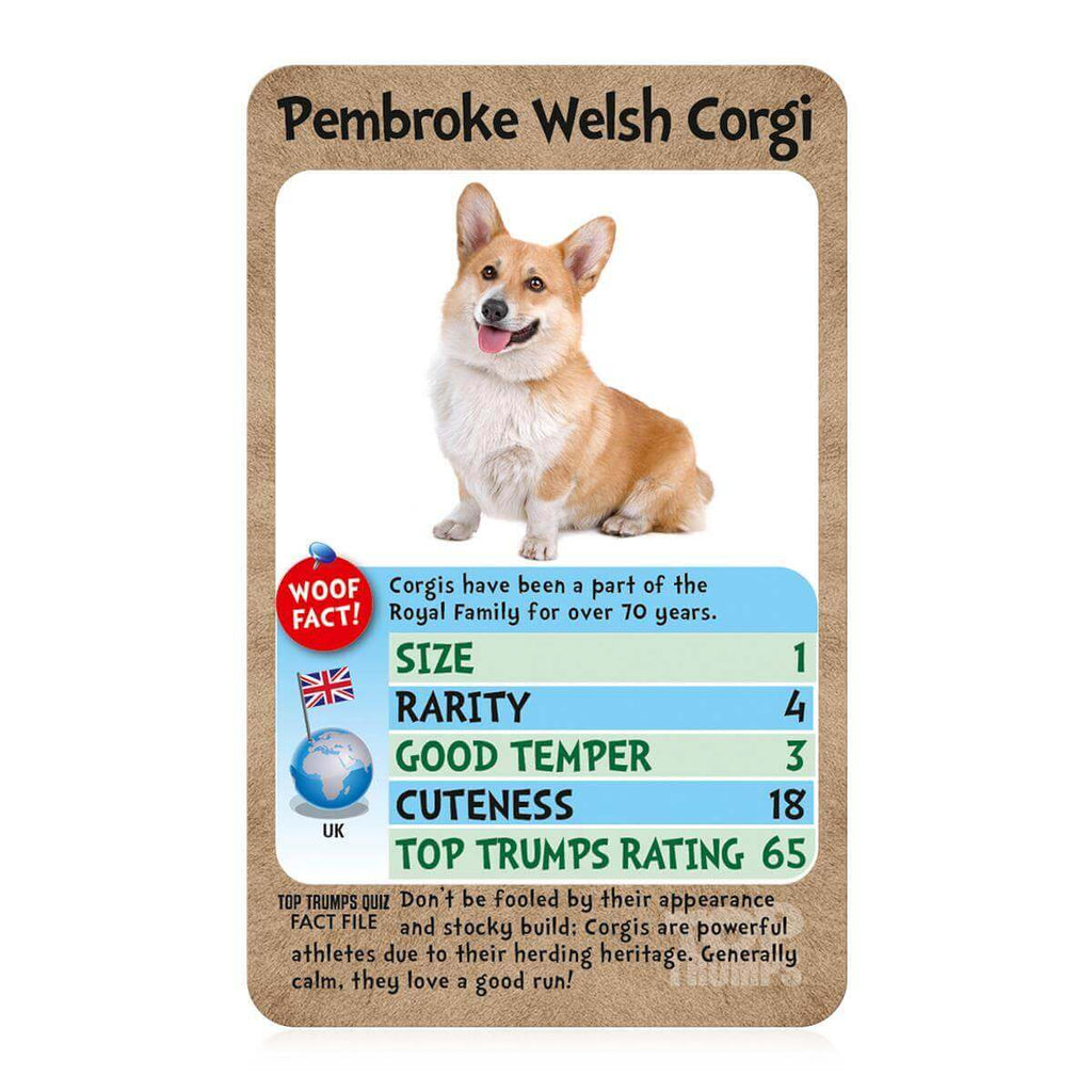 Dogs Top Trumps Card Game - Inspire Newquay