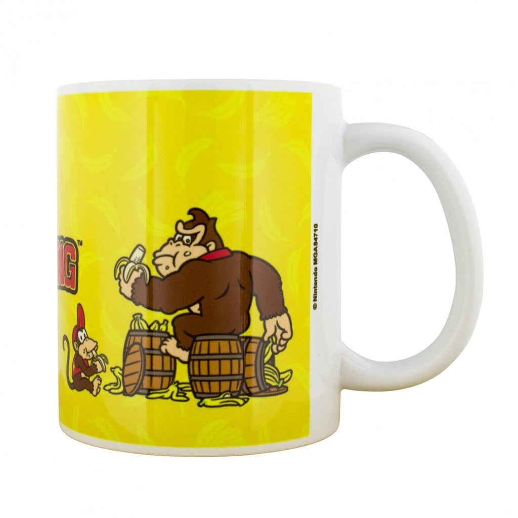 Donkey Kong Banana Barrel 11 oz. Ceramic Mug - Inspire Newquay
