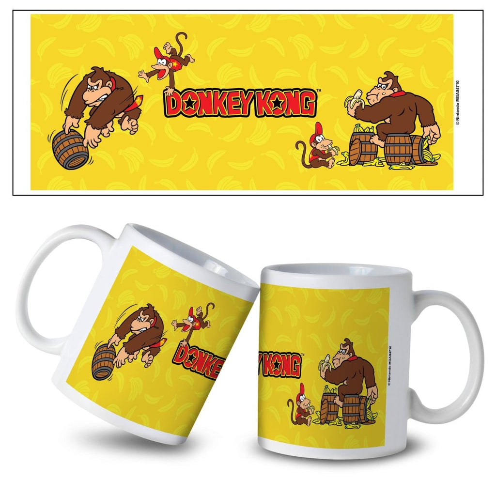 Donkey Kong Banana Barrel 11 oz. Ceramic Mug - Inspire Newquay