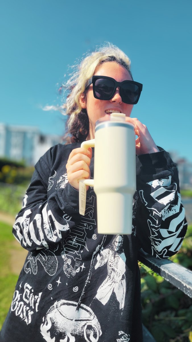 Double Wall Drinking Cup With Straw 40oz (1 RANDOM supplied) - Inspire Newquay