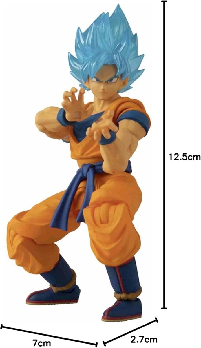 Dragon Ball Z Evolve Blue Goku Action Figure Toy - Inspire Newquay