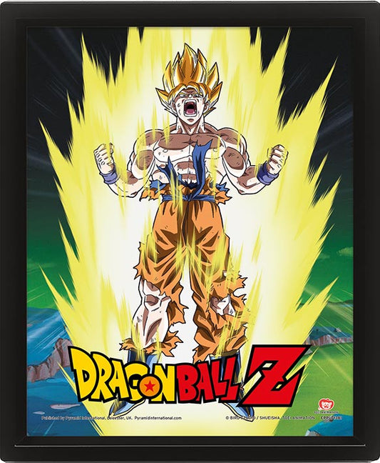 Dragon Ball Z (Power Levels Increased) - 3D Poster Framed - Inspire Newquay