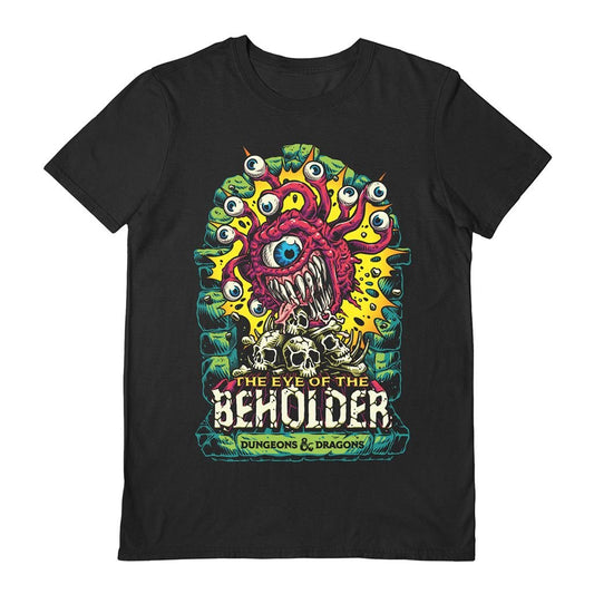 Dungeons & Dragons (Eye Of The Beholder) Black T-Shirt (SMALL) - Inspire Newquay