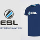 ESL T-Shirt Basic Navy - Inspire Newquay