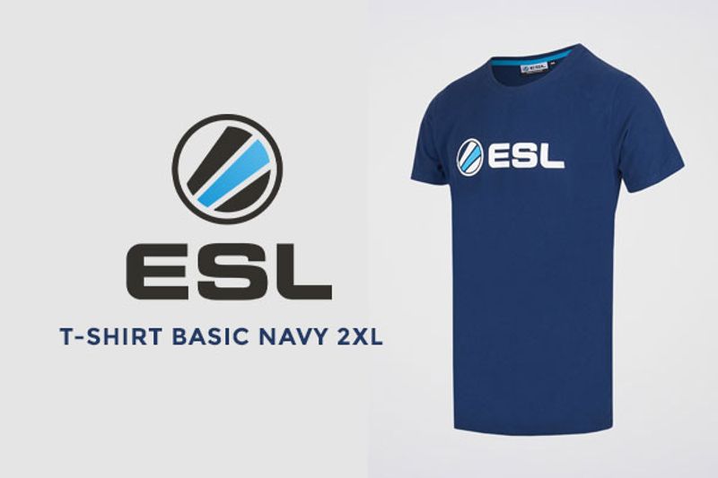 ESL T-Shirt Basic Navy - Inspire Newquay