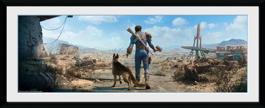 Fallout Sole Survivor Male 30 x 75cm Framed Collector Print - Inspire Newquay