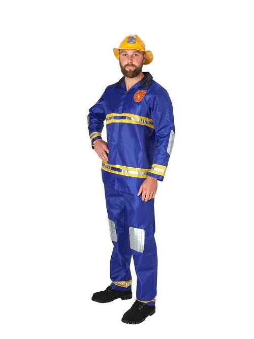 Fireman Costume Mens Firefighter Overalls Medium - Inspire Newquay