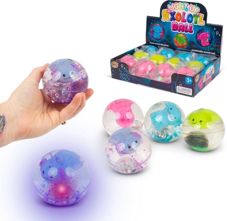 Flashing Axolotl Water Ball (1 RANDOM Supplied) - Inspire Newquay