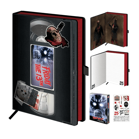 Friday The 13th: A5 Premium Notebook: Slasher (VHS Case) - Inspire Newquay