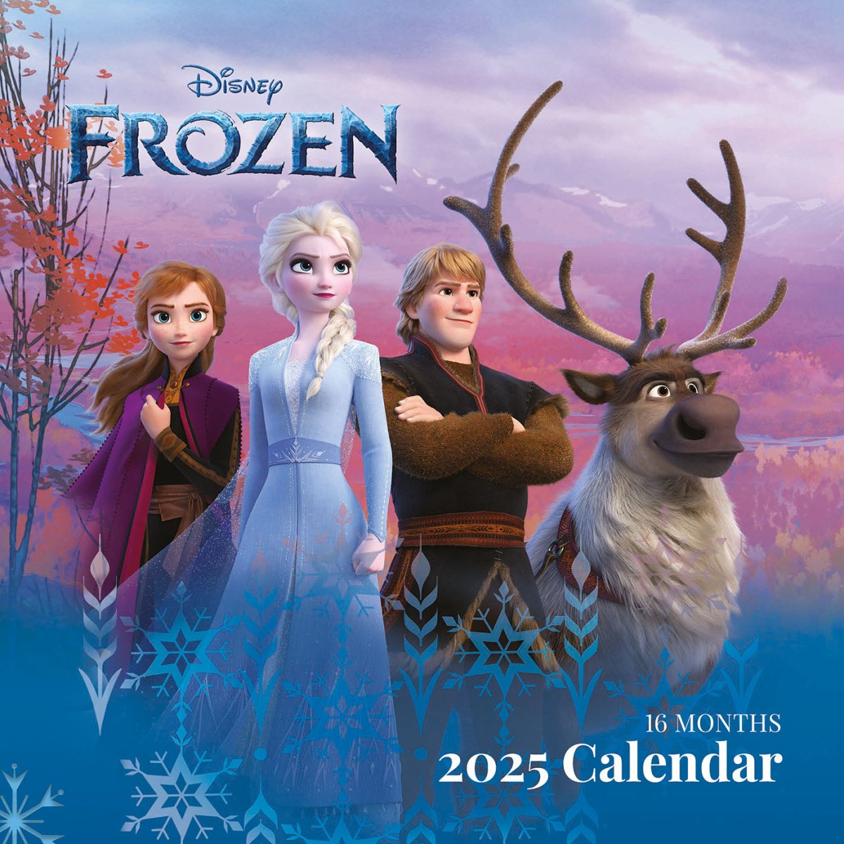 Frozen 2025 30X30 Square Calendar - Inspire Newquay