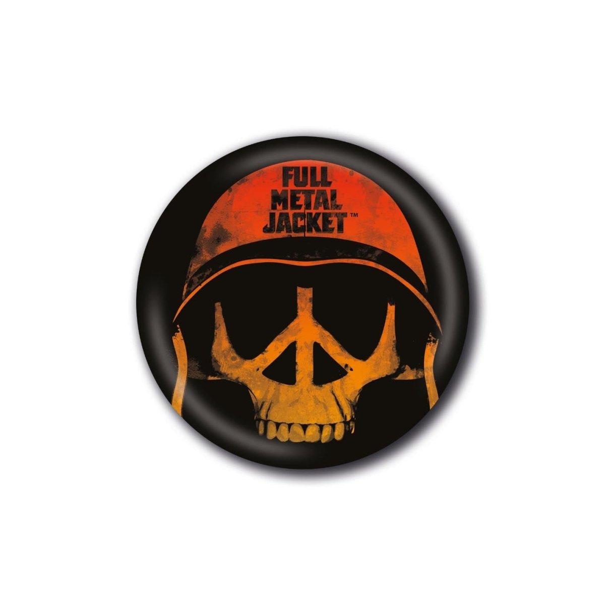 Full Metal Jacket (Peace Skull) Badge - Inspire Newquay