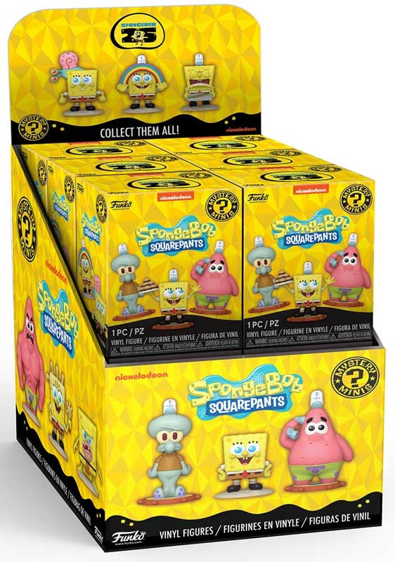 Spongebob Squarepants 25th Anniversary Funko Mystery Minis (1 RANDOM Supplied)
