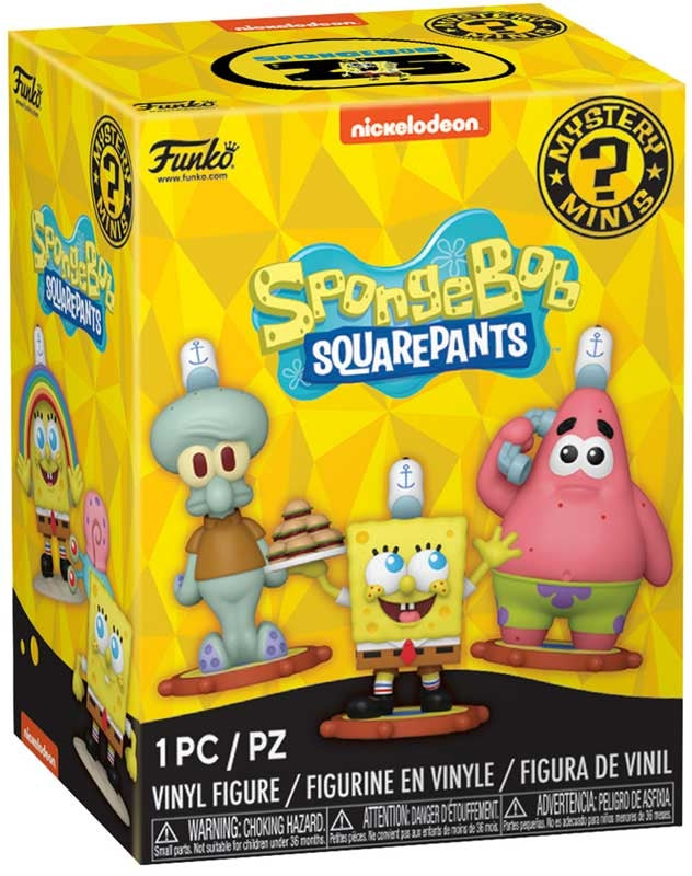 Spongebob Squarepants 25th Anniversary Funko Mystery Minis (1 RANDOM Supplied)