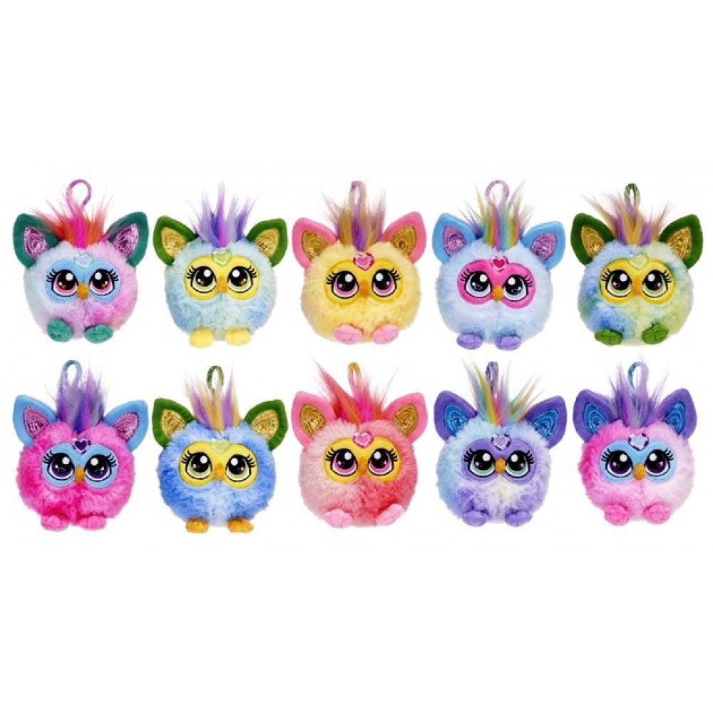 Furby 9cm Plush Bag Clips (1 RANDOM Supplied) - Inspire Newquay