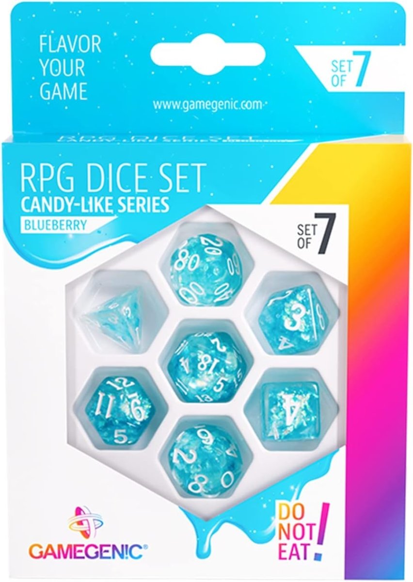 Gamegenic Candy Like Series: Blueberry: RPG Dice Set (7pcs) - Inspire Newquay