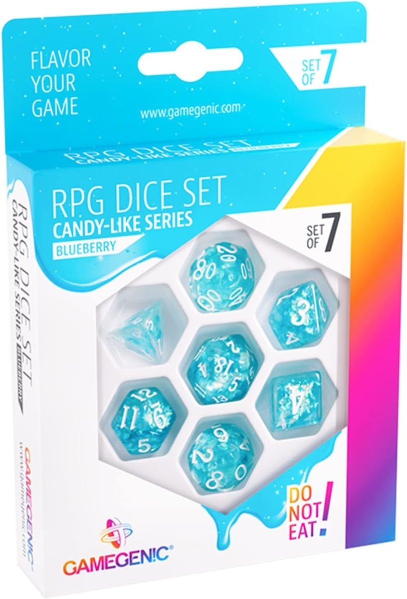Gamegenic Candy Like Series: Blueberry: RPG Dice Set (7pcs) - Inspire Newquay