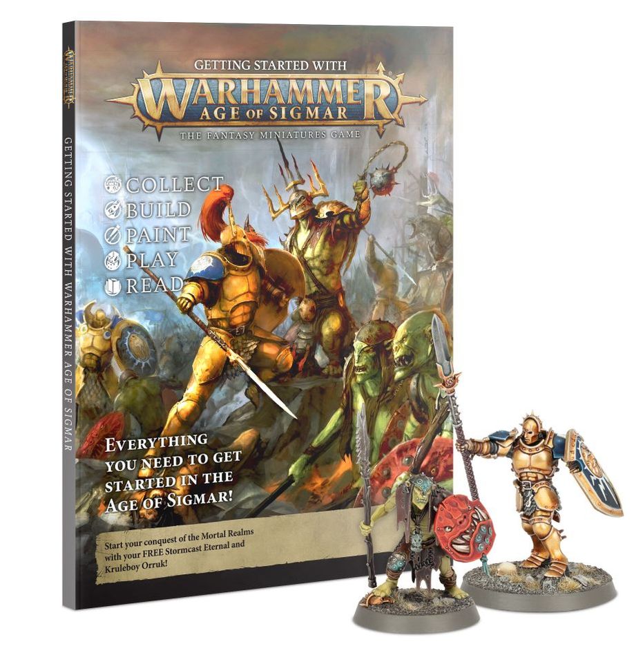 Getting Started With Warhammer Age Of Sigmar All-in-one booklet, guide, rules & model - Inspire Newquay