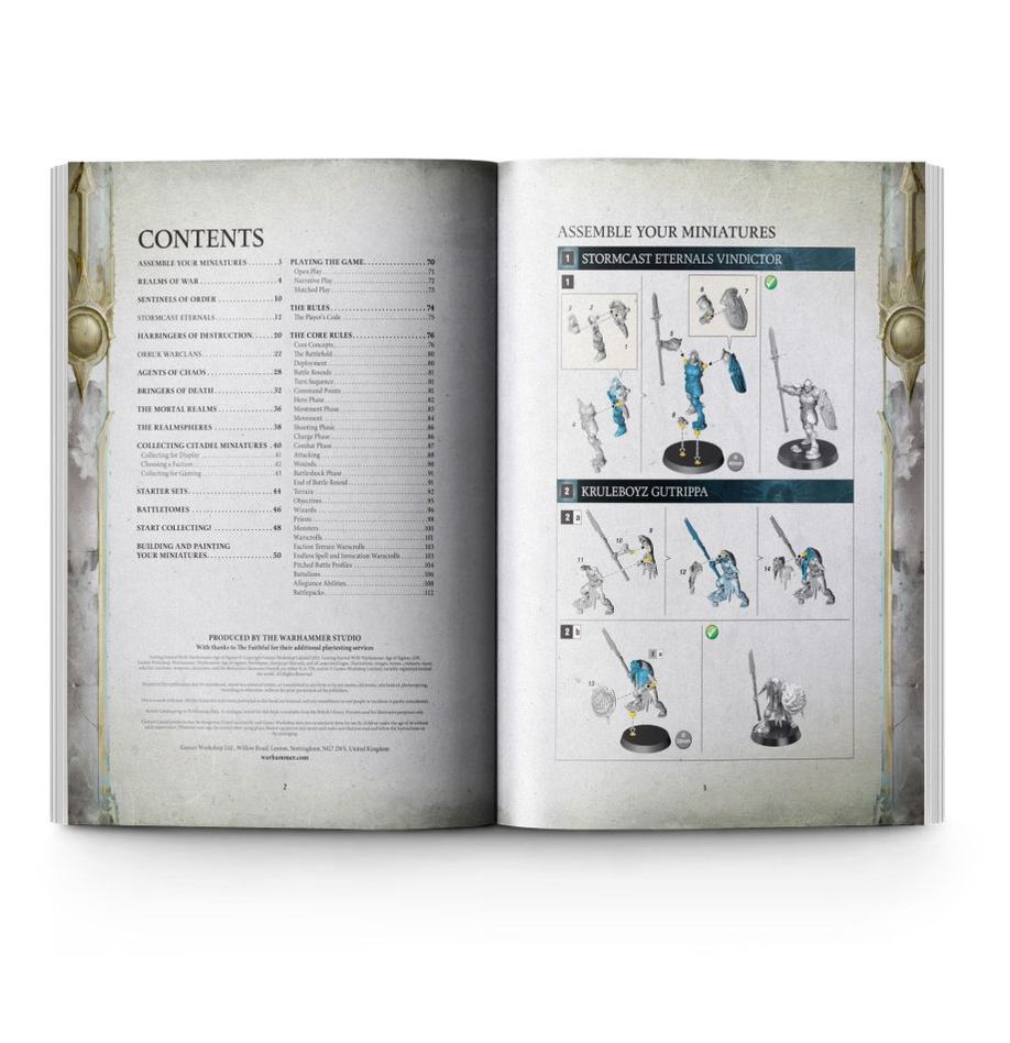 Getting Started With Warhammer Age Of Sigmar All-in-one booklet, guide, rules & model - Inspire Newquay