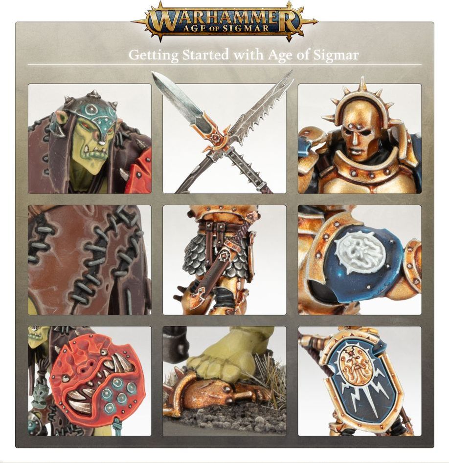 Getting Started With Warhammer Age Of Sigmar All-in-one booklet, guide, rules & model - Inspire Newquay