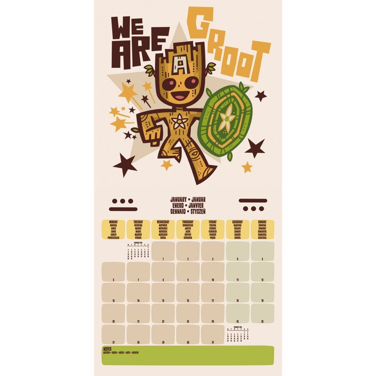 Groot 2025 30X30 Calendar - Inspire Newquay