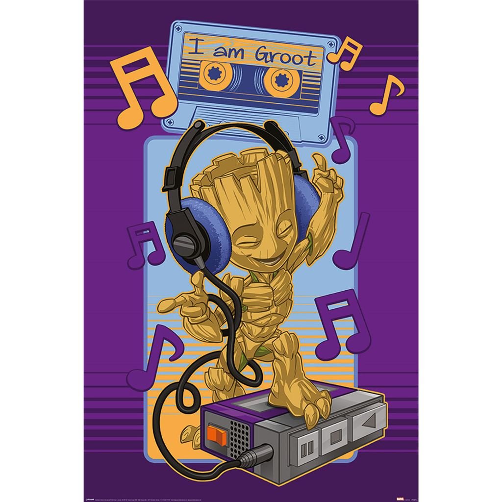 Guardians Of The Galaxy (Groot Cassette) Maxi Poster - Inspire Newquay
