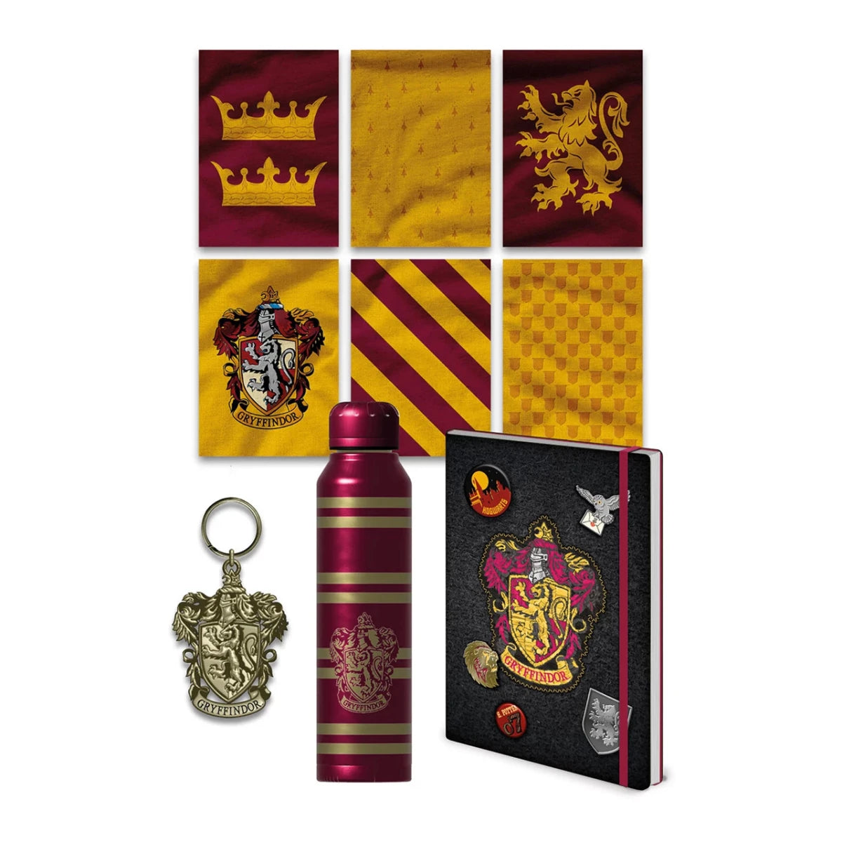 Harry Potter Colourful Crest Gryffindor premium gift set - Inspire Newquay