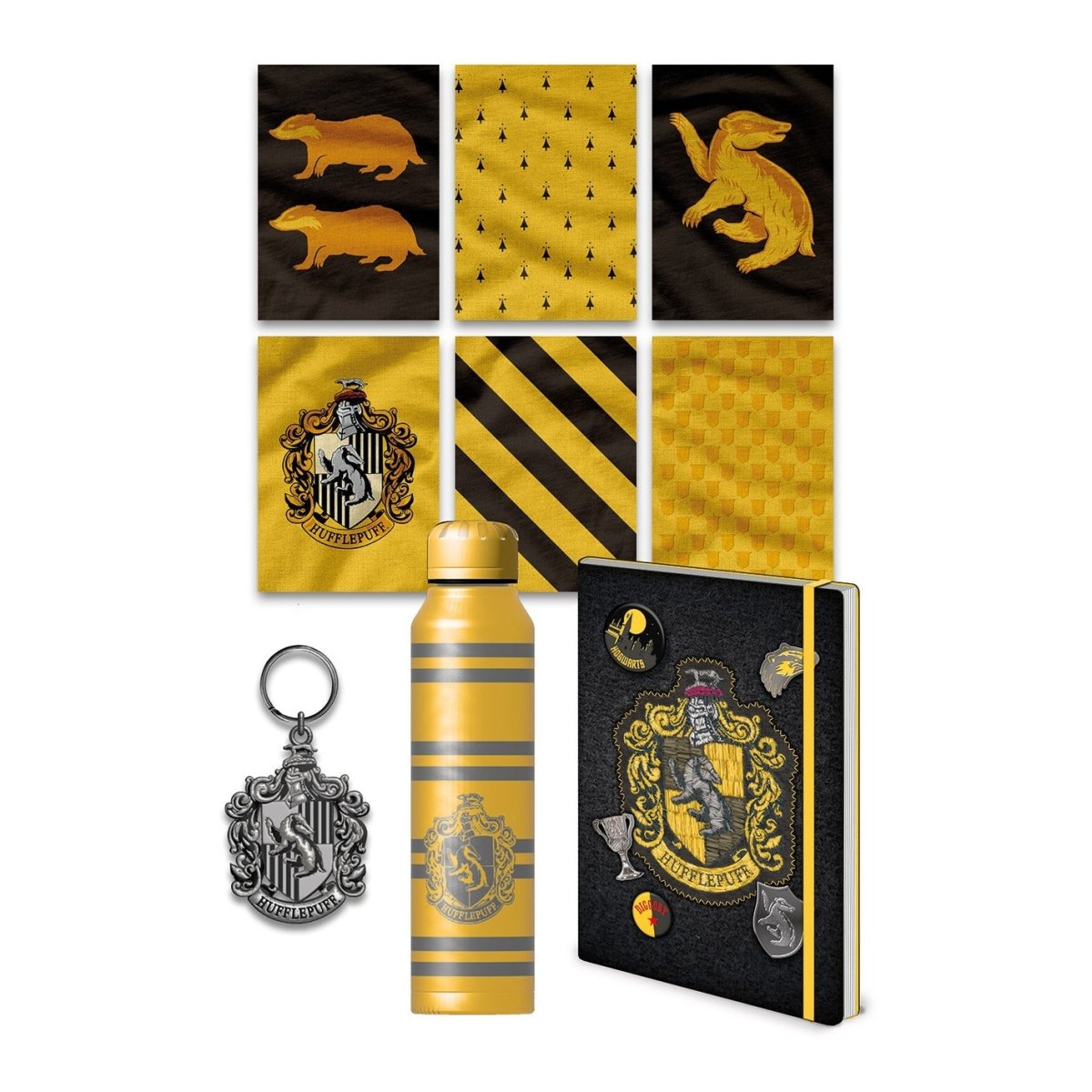 Harry Potter (Colourful Crest Hufflepuff) Premium Gift Set - Inspire Newquay