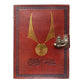 Harry Potter Golden Snitch Leather Notebook - Inspire Newquay