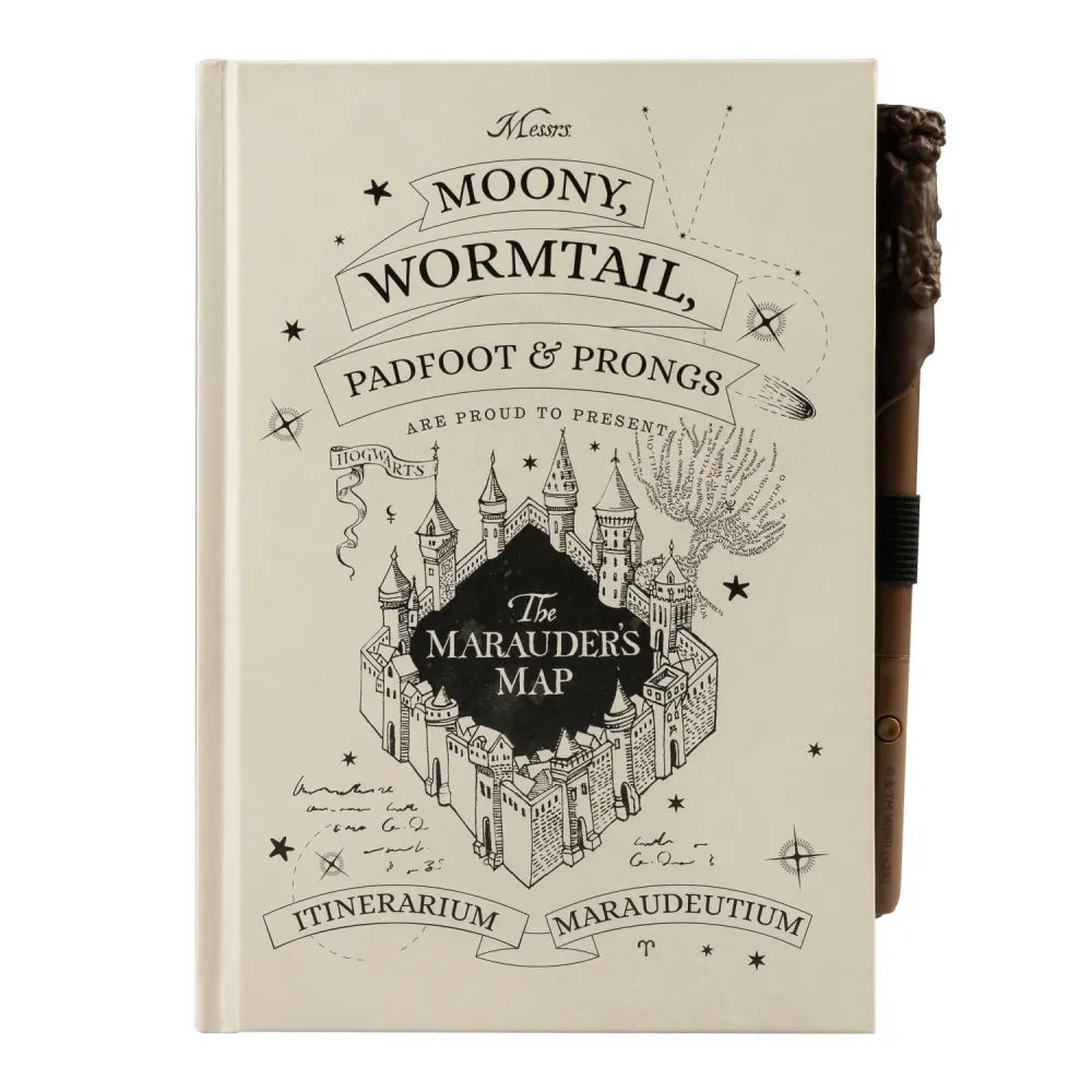 Harry Potter The Marauder's Map Optically Variable Ink Premium A5 Notebook - Inspire Newquay