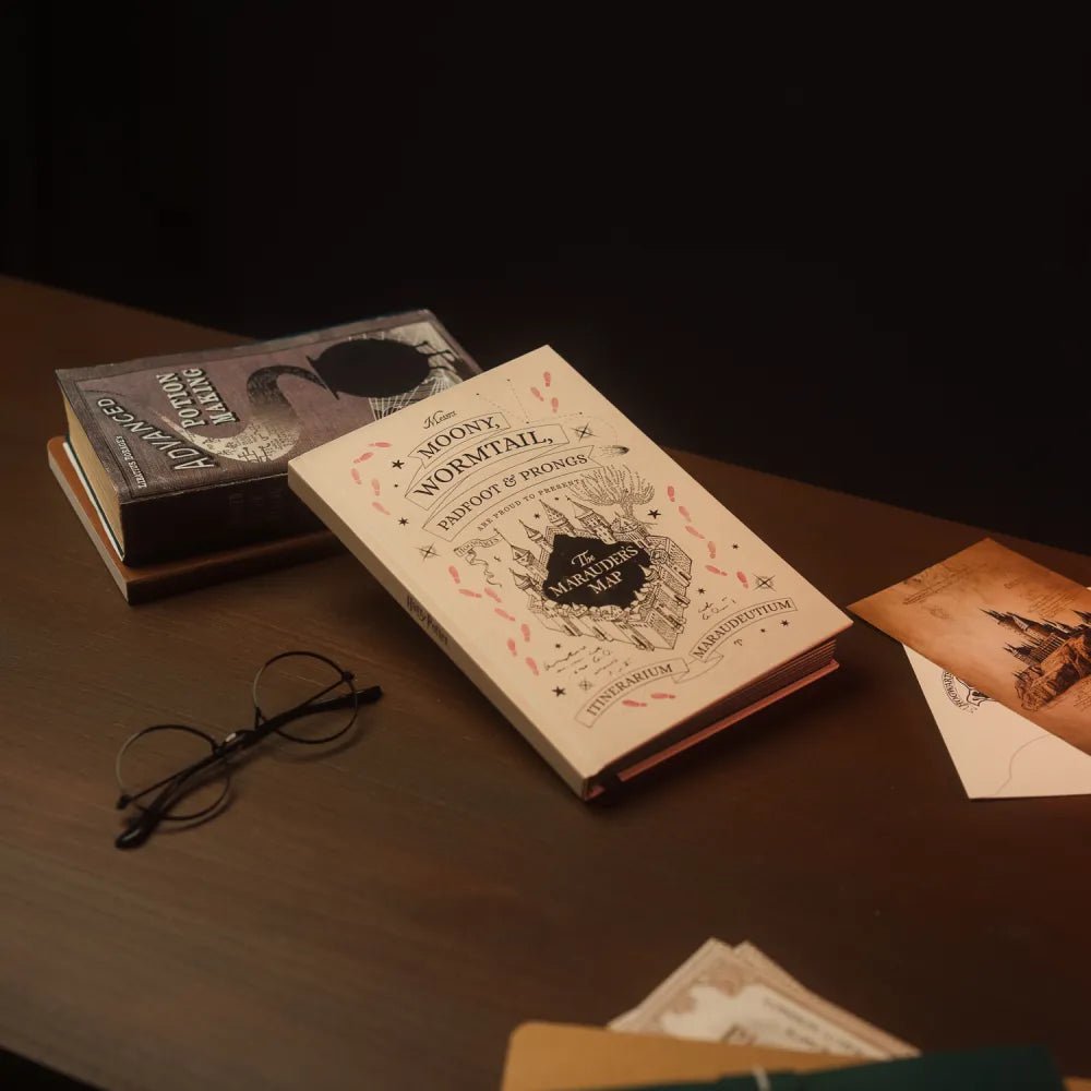 Harry Potter The Marauder's Map Optically Variable Ink Premium A5 Notebook - Inspire Newquay