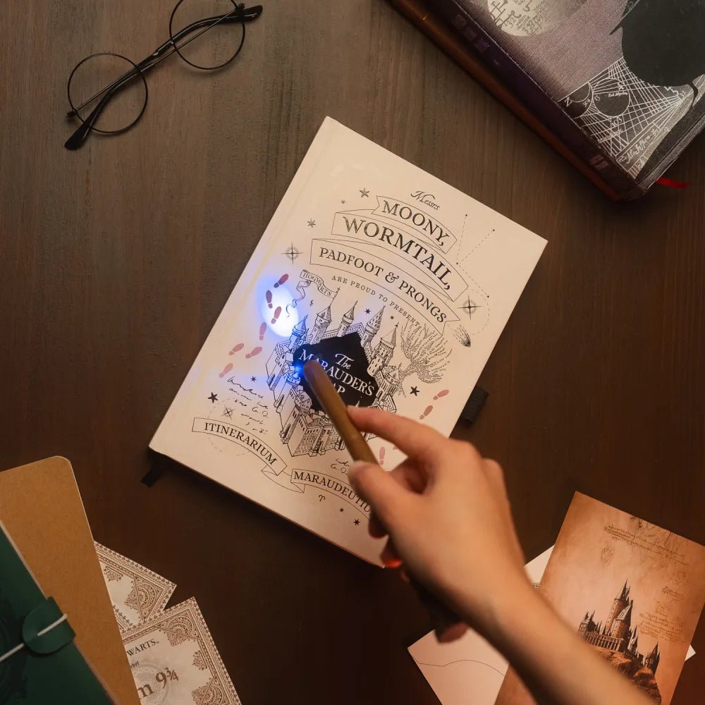 Harry Potter The Marauder's Map Optically Variable Ink Premium A5 Notebook - Inspire Newquay