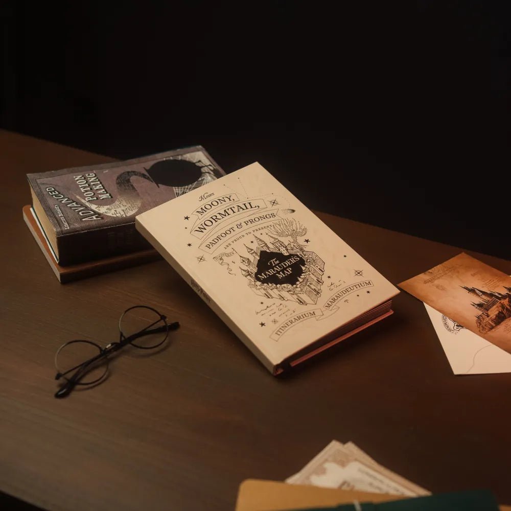 Harry Potter The Marauder's Map Optically Variable Ink Premium A5 Notebook - Inspire Newquay