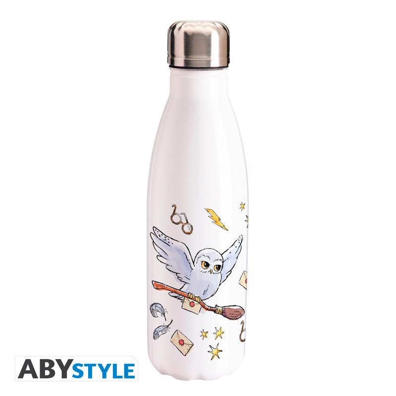 Harry Potter water bottle - Hogwarts symbols - Inspire Newquay