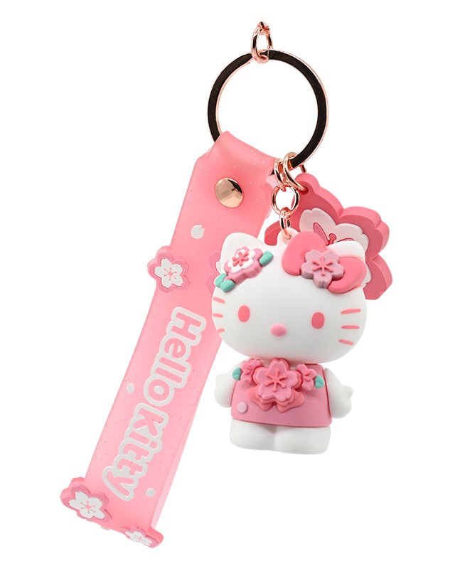 Hello Kitty & Friends: Keychain With Hand Strap: Sakura Series (5 Designs) - Inspire Newquay