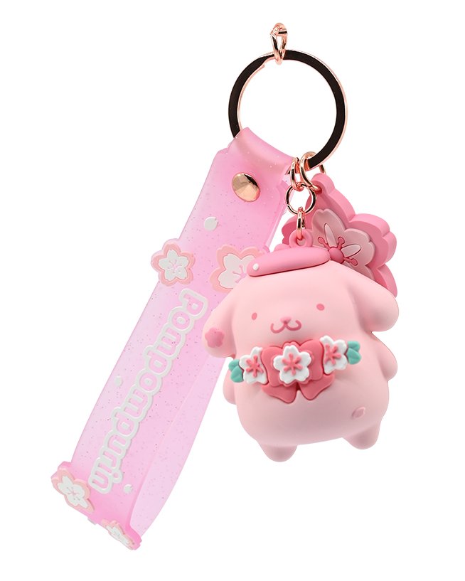 Hello Kitty & Friends: Keychain With Hand Strap: Sakura Series (5 Designs) - Inspire Newquay