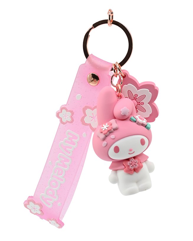 Hello Kitty & Friends: Keychain With Hand Strap: Sakura Series (5 Designs) - Inspire Newquay