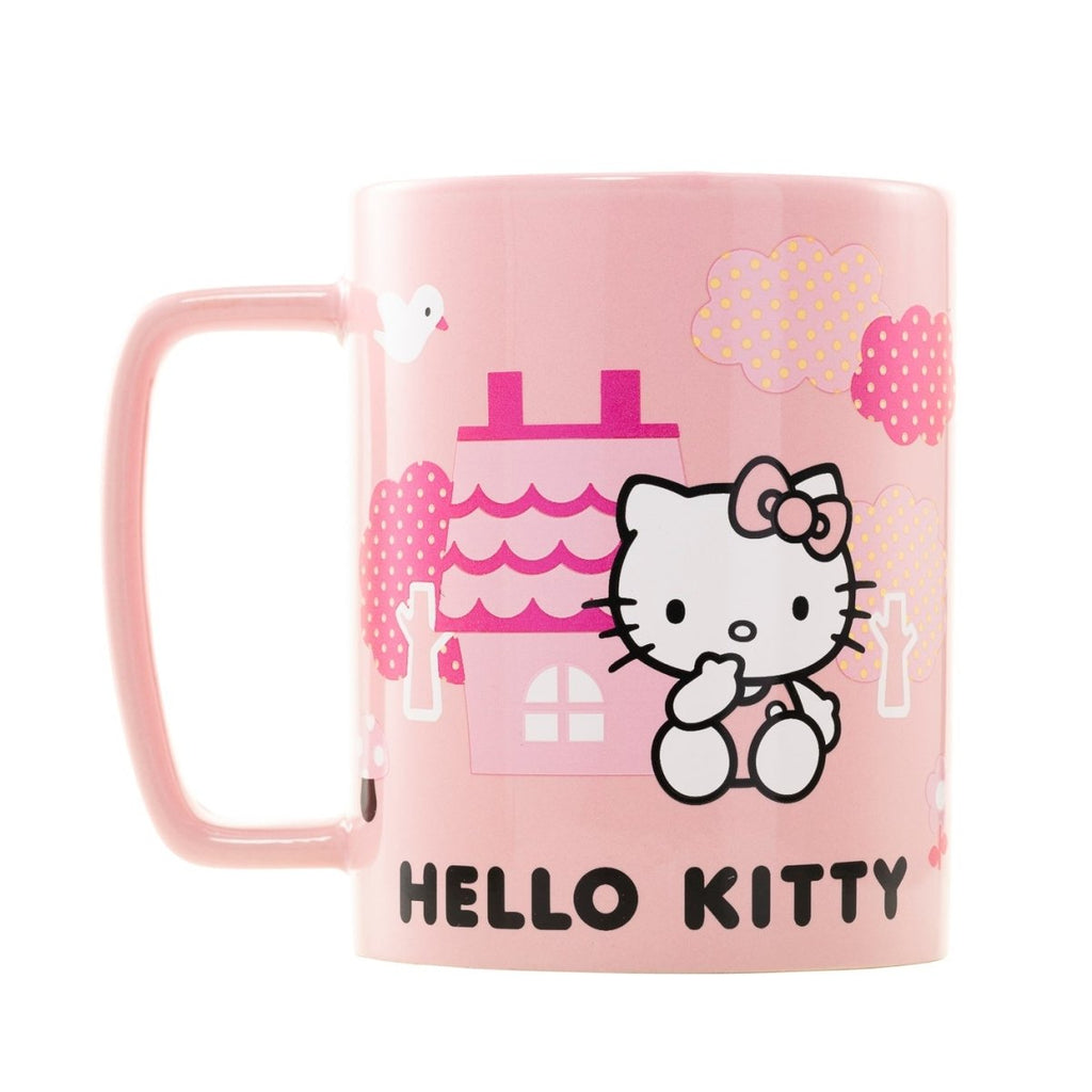 Hello Kitty (Pink Bow Face Icon) Fuzzy Mug - Inspire Newquay