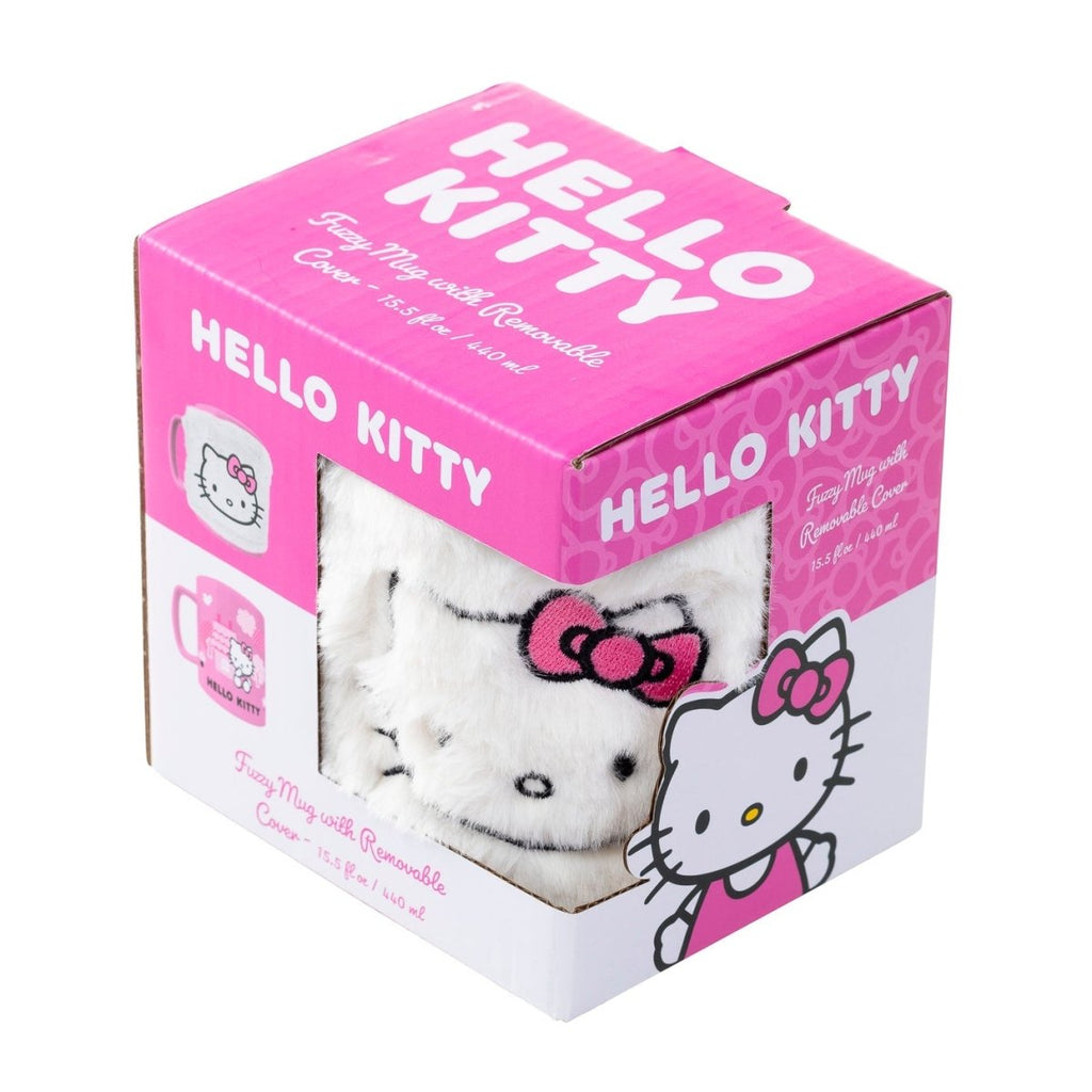 Hello Kitty (Pink Bow Face Icon) Fuzzy Mug - Inspire Newquay