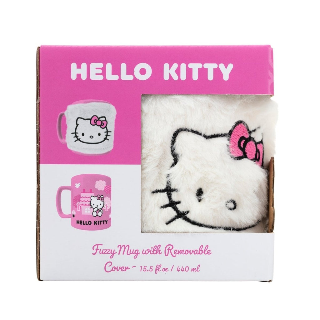 Hello Kitty (Pink Bow Face Icon) Fuzzy Mug - Inspire Newquay