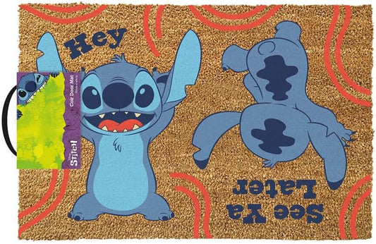 Hey/See Ya Later Lilo And Stitch Door Mat - Inspire Newquay