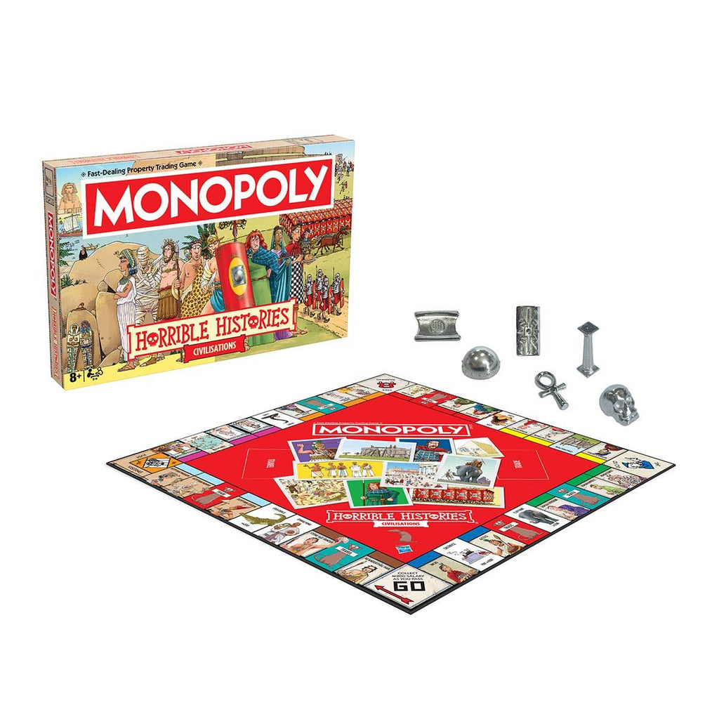 Horrible Histories Ancient Civilisations Monopoly Board Game - Inspire Newquay